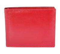 Portefeuille Akzent pour homme en cuir rouge format horizontal intemporel