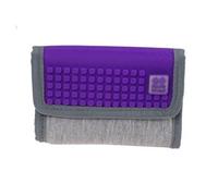 portefeuille avec panneau 13 cm gris/violet