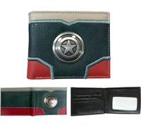 Portefeuille Avengers Captain America avec emblème métallique