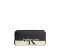 Portefeuille - CALVIN KLEIN JEANS - Ref 57152 01R - Noir et Beige - 10x19x2 cm - Souple