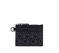 Calvin Klein Subtle Mono 6CC Holder with Zip Black Classic Mono