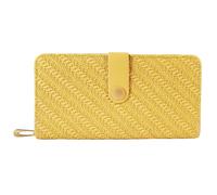 Portefeuille Cham Cham pour femme en synthétique jaune format horizontal chic