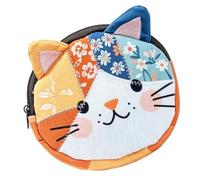 Portefeuille Chat Pochette À Monnaie À Fermeture Éclair Mignonne Fleur