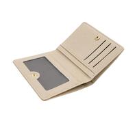 Portefeuille compact en cuir à deux volets | Porte-cartes de crédit - Pour filles, adolescentes, femmes, voyage, anniversaire, argent, pièces de monnaie, Beige et jaune., Refer to description, Unisexe