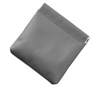 Portefeuille compact en cuir PU pour homme, porte-monnaie, porte-cartes de crédit, poche à monnaie facile d'accès pour femmes et hommes, gris, Organiseur de sac
