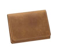 Portefeuille compact en cuir synthétique unique et portable pour cartes de réseautage et conférences, Brun, Beauté de masse