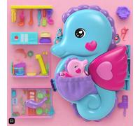 Portefeuille compact Polly Pocket Daddy & Me Seahorse jeu