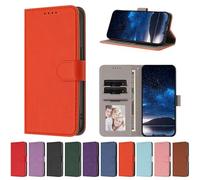 Portefeuille Coque Doogee Note 58, étui en Cuir PU rétro avec Rangements Porte-Cartes de Crédit, avec Fonction de Support, Coque pour Doogee Note 58-Orange
