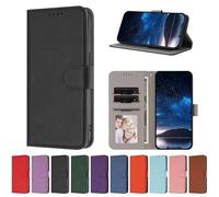 Portefeuille Coque ZTE Blade A35E, étui en Cuir PU rétro avec Rangements Porte-Cartes de Crédit, avec Fonction de Support, Coque pour ZTE Blade A35E-Noir