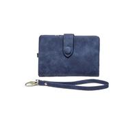 Portefeuille court coréen mignon boucle double remise multi carte sac à main pour femme, bleu saphir, Taille unique