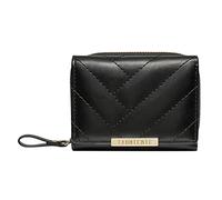 Portefeuille court en cuir multifonction à trois volets pour filles - Portefeuille pour téléphone (noir, taille unique)