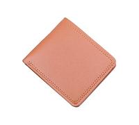 Portefeuille court Oepn pour homme - Couleur unie - Plusieurs emplacements pour cartes - Pochette pour femme - Café - Taille unique