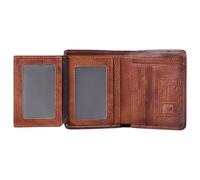 Portefeuille court portable pour homme avec blocage RFID | Porte-cartes compact pour mari, père, amis, marron, Loose-leaf version, Unisexe