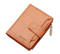 Portefeuille court pour carte d'identité - Couleur unie - Avec moraillon - Plusieurs emplacements pour cartes - Pochette pour homme, a, Taille unique