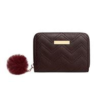 Portefeuille court pour femme avec fermeture éclair et plusieurs emplacements pour cartes, pochette pour téléphone, imprimé vache, b, Taille unique