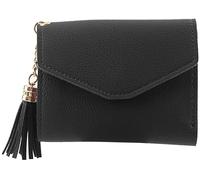 Portefeuille court pour femme style coréen portefeuille simple à trois volets porte-monnaie porte-monnaie pour femme - Noir pratique et attrayant