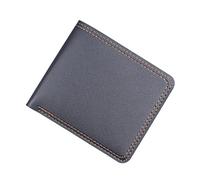 Portefeuille court pour homme - Couleur unie - Plusieurs emplacements pour cartes - Pochette fine pour homme (noir, taille unique)