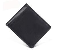 Portefeuille Court pour Homme, Portefeuille d'affaires Multi-Cartes, Clip Horizontal, Portefeuille décontracté Multi-Cartes (C, 12 * 10 * 2 cm)
