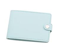 Portefeuille court tendance de couleur unie avec moraillon et emplacements pour cartes de permis de conduire, pochette pour clés (B, A)