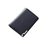 Portefeuille court tendance pour homme - Couleur unie - Plusieurs emplacements pour cartes - Pochette adhésive pour l'arrière du téléphone, Noir , Taille unique