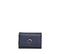 Mandarina Duck Mellow Leather Medium Trifold Wallet Bleu Femme
