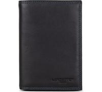 Portefeuille cuir Lancaster 120-13 anti piratage Noir/Bleu