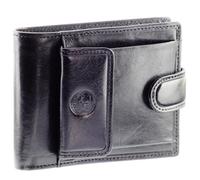 Portefeuille cuir Noir N1528 - ÉLÉPHANT D'OR - Portefeuille à l'italienne - Homme - Cuir - Noir - Or