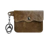 Portefeuille d'affaires élégant en polyuréthane avec porte-clés pour protéger les pièces de monnaie, poche de monnaie et emplacements pour cartes, café