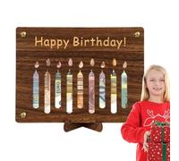 Portefeuille de Cartes d'anniversaire en Bois - Boîte de Rangement d'argent d'anniversaire, Porte-Argent d'anniversaire en Bois, Tirelire de Carte d'anniversaire en Bois | Ornement Artisanal en Bois,
