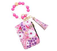 Portefeuille De Cartes De Bracelet - Small Purse Des Femmes, Protection | Écouteur De Cartes De Fermeture À Fermeture Éclair Élégante Avec Bracelet De Poignet De Porte-clés Perlé, Mini-portefeuil