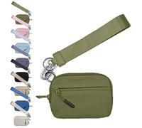 Portefeuille de deuxième génération, Portefeuille pour Femmes, Adieu Portefeuille encombrant, Beaucoup d'espace de Stockage, Porte - clés en Nylon étanche pour Femmes (Vert)
