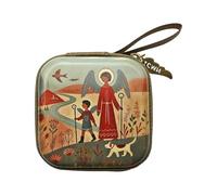 Portefeuille de forme carrée style dessin animé avec fermeture éclair pour enfants et adultes, pièces de monnaie, clés, petit rangement essentiel, organiseur de pièces de monnaie carré pratique, Faer