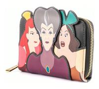 Portefeuille de la belle-mère maléfique de Cendrillon Loungefly - Portefeuille sous licence officielle - Design moderne et élégant - Espace pour les cartes - Compact et fonctionnel - Fermeture sécuris