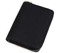 Portefeuille de liant A7, planificateur de cuir PU A7 avec fermeture à glissière, 6 anneaux Organisateur liant rechargeable avec compartiment pour femmes hommes