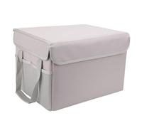 Portefeuille De Passeport Familial Sac à documents, boîte de rangement étanche avec serrure, adapté for suspendre des lettres/dossiers juridiques, fichiers de magazines, livres Pour Voyager(Beige B)