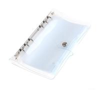 Portefeuille de pêche à la mouche avec 10 poches transparentes pour le rangement et l'organisation de la ligne - Étui noir argenté pour la gestion du matériel de pêche à la ligne (transparent)