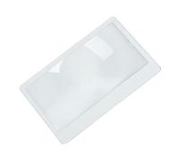 Portefeuille de poche portable en verre de la taille d'une carte de crédit Fresnel 3X - Loupe de lecture pour anniversaire de parents