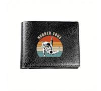 Portefeuille de qualité Meurtre Yoga Jiu Jitsu Vintage Coucher de soleil Affaires Hommes Casual Élégant Simple Pratique Élégant Impression Créer Cadeaux d’Halloween et de Noël