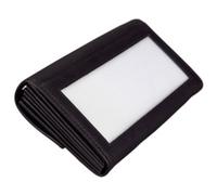 Portefeuille de serveur, en cuir, noir