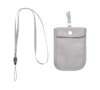 Portefeuille de soutien-gorge de voyage en nylon léger - portefeuille de soutien-gorge de voyage pour femmes - poche cachée secrète avec bracelet élastique réglable - Smoche de voyage lavable et poche