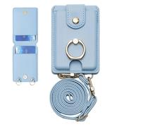 Portefeuille de téléphone à Attacher, Porte-Cartes de téléphone à Coller | Portefeuille pour et Porte-Cartes | Support réglable étanche Multifonctionnel avec, Bleu, riferimento Alla descrizione