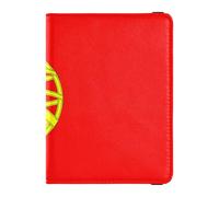 Portefeuille de voyage en cuir avec drapeau du Portugal pour femme - Porte-passeport pour voyage - Étui pour carte de vaccin - Joli carnet de passeport pour femme - Léger, Drapeau Portugal, 1 size