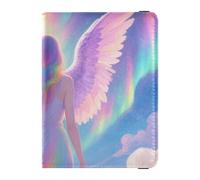 Portefeuille de voyage en cuir avec fente pour carte de vaccination - Pour homme et femme - Étanche, 1-Rainbow Angel Fantasy, 1 size, Moderne