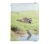 Portefeuille de voyage en cuir avec fente pour carte de vaccination - Pour homme et femme - Étanche, Safari Animal Adventure, 1 size, Moderne