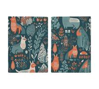 Portefeuille de voyage en cuir pour passeport de Boston Terrier - Pour homme et femme, Animaux scandinaves, 20.3x13.8cm