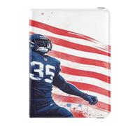 Portefeuille de voyage en cuir pour passeport et carte de vaccination avec emplacement pour carte de vaccination pour homme et femme - Drapeau des États-Unis