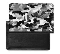 Portefeuille de voyage fin pour passeport avec blocage RFID et emplacements pour cartes de crédit pour femme/homme Noir/gris/blanc