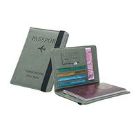 Portefeuille de voyage polyvalent pour passeport - Tripli - Organiseur de documents - Vert - Taille unique