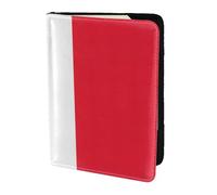 Portefeuille de voyage pour passeport en cuir avec imprimé drapeau français pour homme et femme, noir, One Size