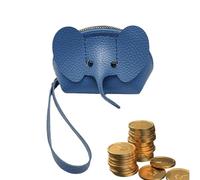 Portefeuille d'éléphant fait à la main avec éléphant pour filles Portefeuille d'éléphant Portefeuille d'éléphant Portefeuille d'éléphant Portefeuille d'éléphant Mignon Portefeuille d'Anima, bleu,